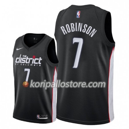 Washington Wizards Devin Robinson 7 2018-19 Nike City Edition Musta Miesten Pelipaidat Swingman 